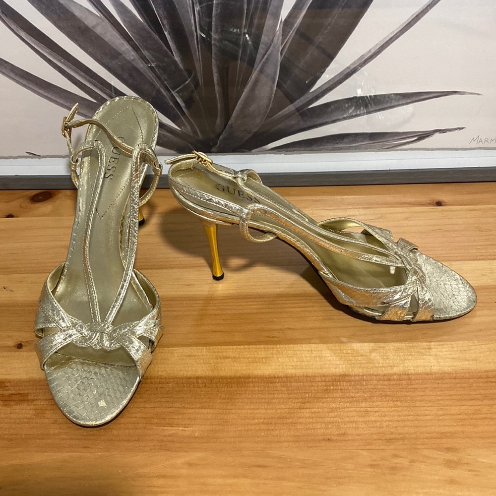 Guess Gold Heels